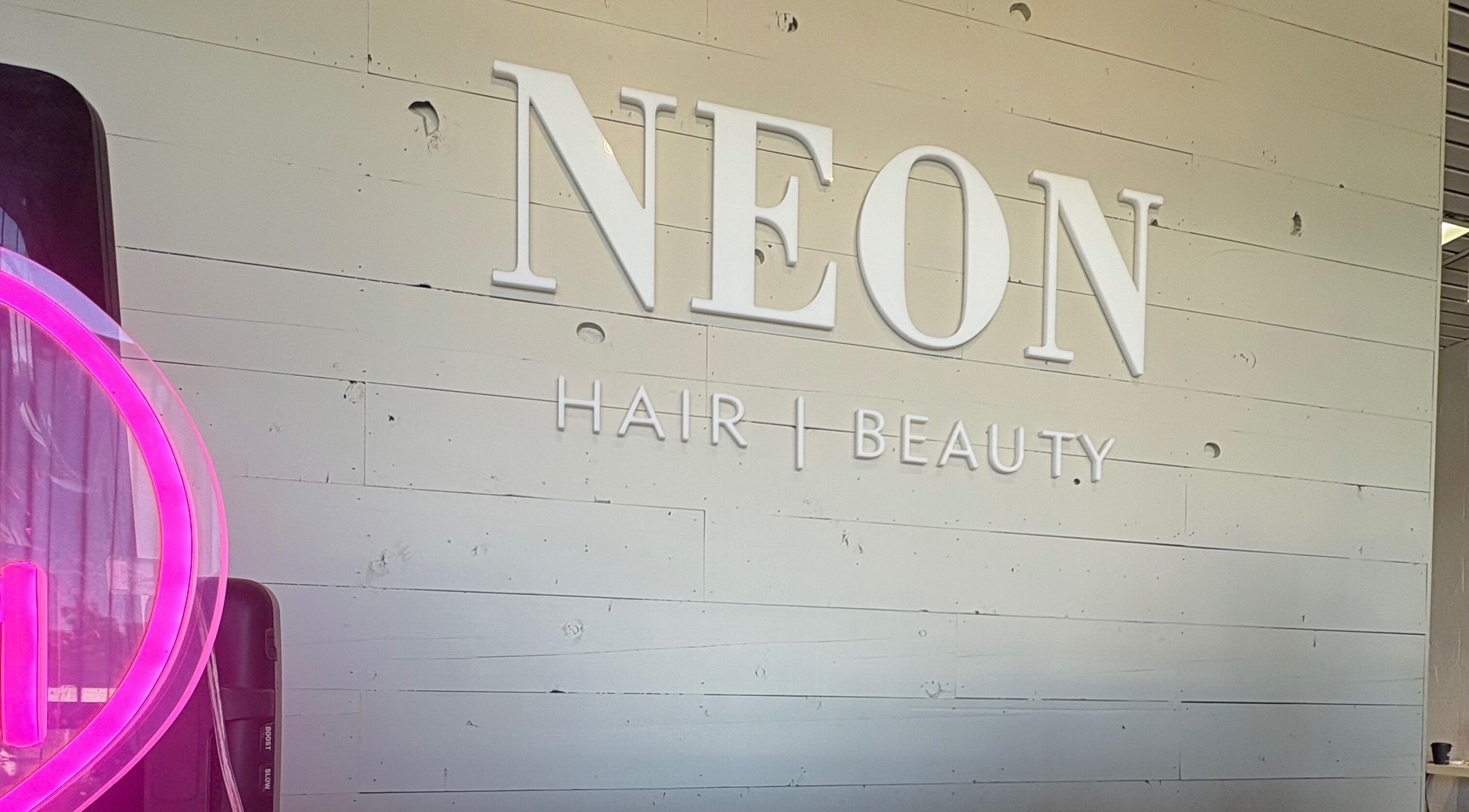 Elegant NEON Hair Beauty sign at Hair by Piah P, Southport, Queensland, AU.