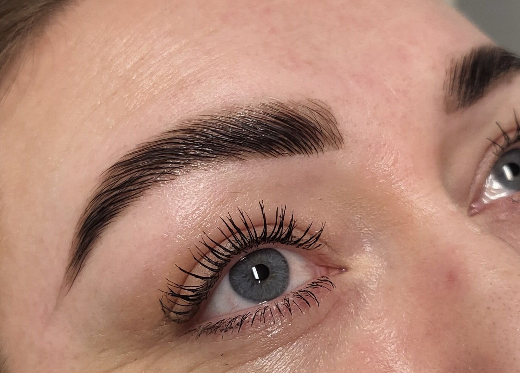 Expert brow shaping at Nicola Battle - The Little Brow Room in Scarborough, England, GB. Beautifully defined brows.