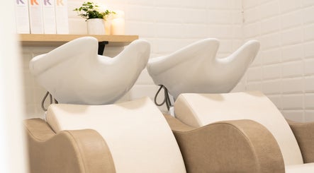 Elegant salon wash stations at FMN Studio in Mungret Village, County Limerick, IE.