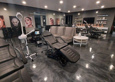 Modern makeup studio at Multimedia Makeup Academy of Michigan in Troy, Michigan, US with sleek equipment.