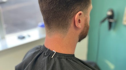 Close-up of a fresh haircut at Travis Manning Hair Consultant, Great Yarmouth, England, GB.