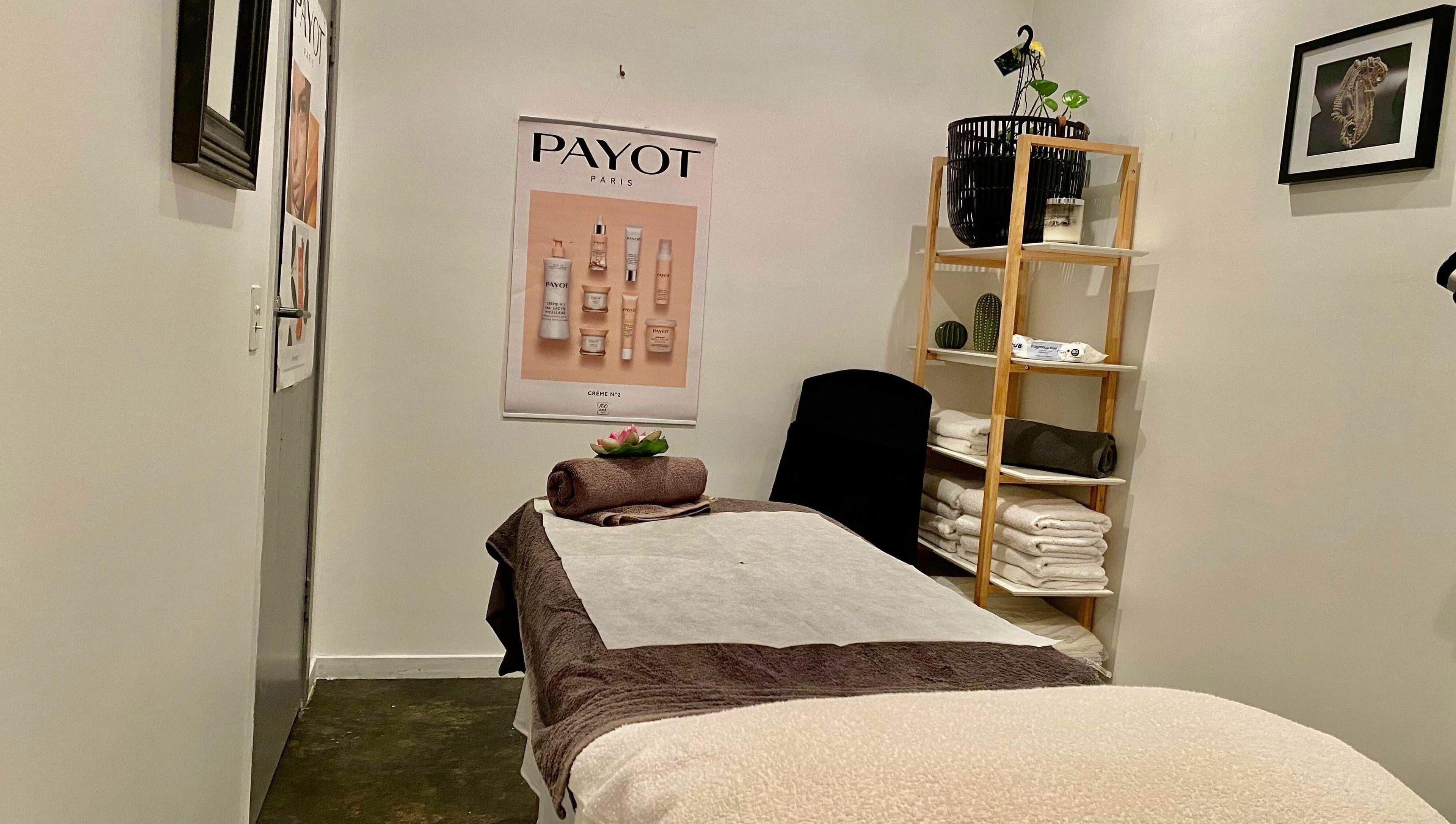 Cozy treatment room at Belle Isle Manly in Manly, New South Wales, AU featuring a massage table and relaxing decor.