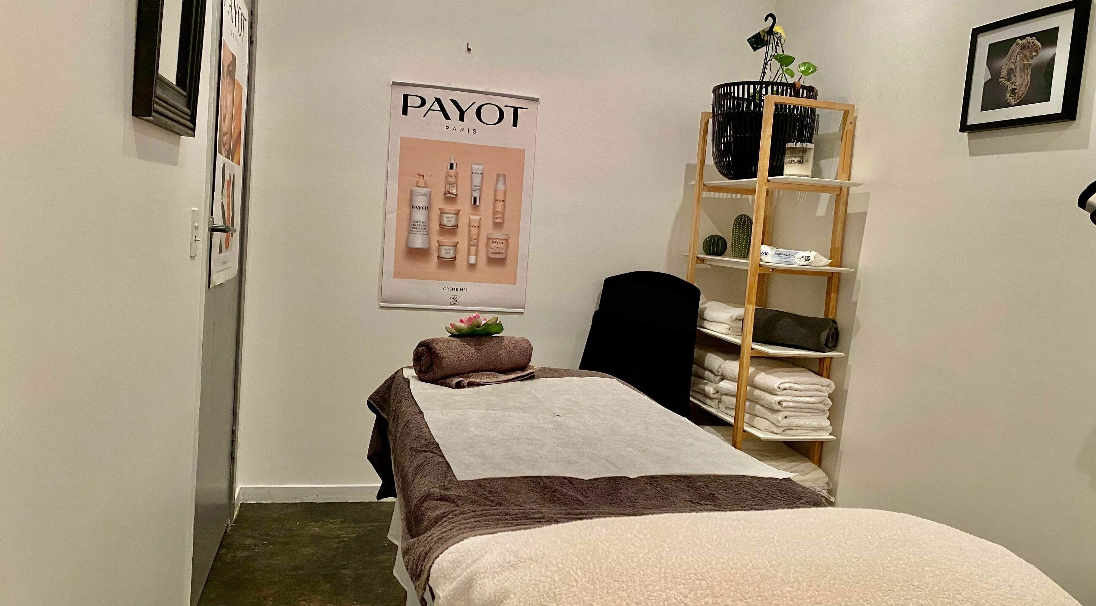 Cozy treatment room at Belle Isle Manly in Manly, New South Wales, AU featuring a massage table and relaxing decor.