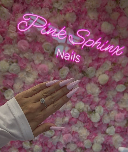 Pink Sphinx Nails