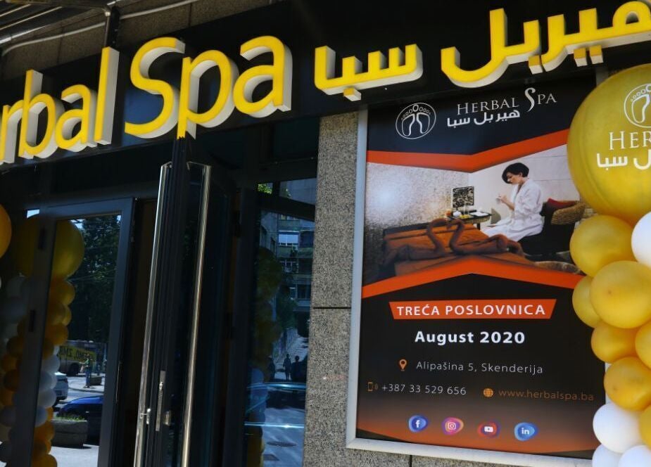 Entrance of Herbal Spa D.O.O. Podružnica 2, Centar in Sarajevo, Federacija Bosne i Hercegovine, BA.