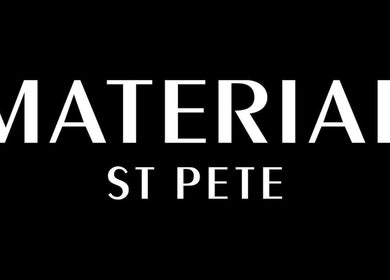 Logo for MATERIAL - St Pete, a beauty venue in St. Petersburg, Florida, US.