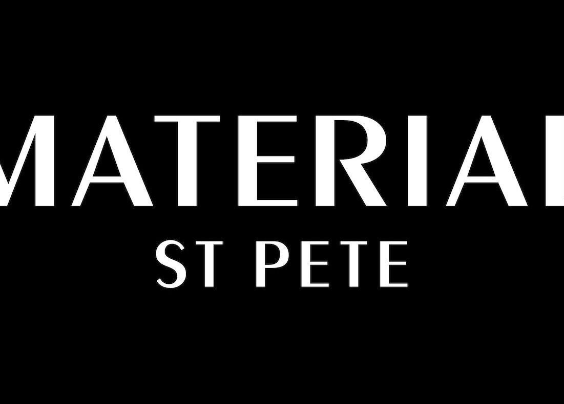 Logo for MATERIAL - St Pete, a beauty venue in St. Petersburg, Florida, US.