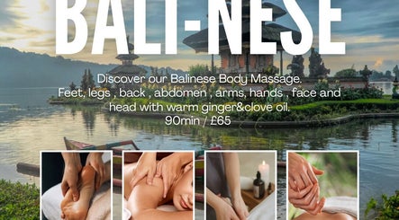 Balinese massage offer at Massage Therapy, South Elmsall, England, GB with scenic water temple view.