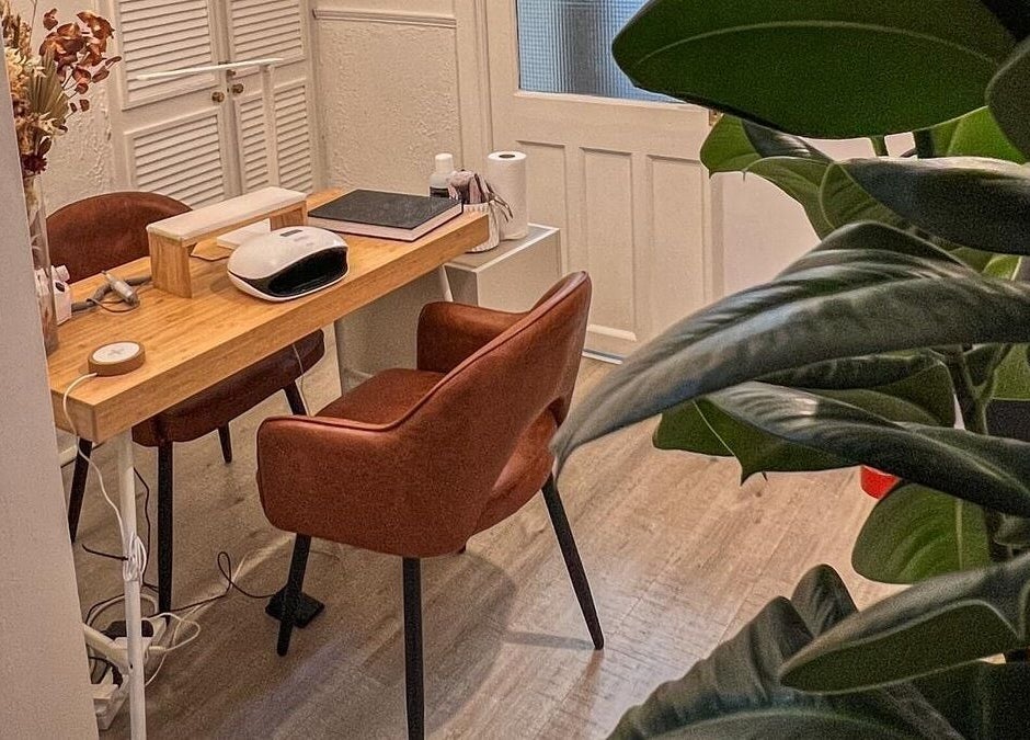 Inviting desk area at Vivere Concept, Dublin 2, County Dublin, IE, featuring warm decor and modern amenities.