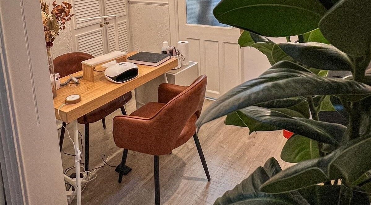 Inviting desk area at Vivere Concept, Dublin 2, County Dublin, IE, featuring warm decor and modern amenities.