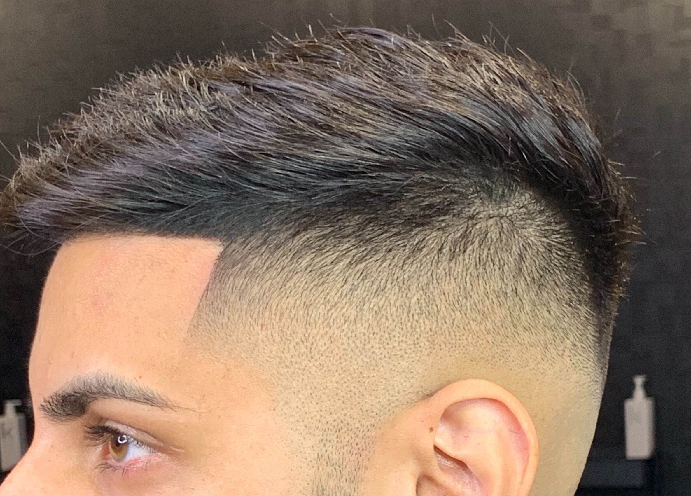 Expertly crafted fade haircut at Zayythebarber in Surrey, British Columbia, CA showcasing precision and style.