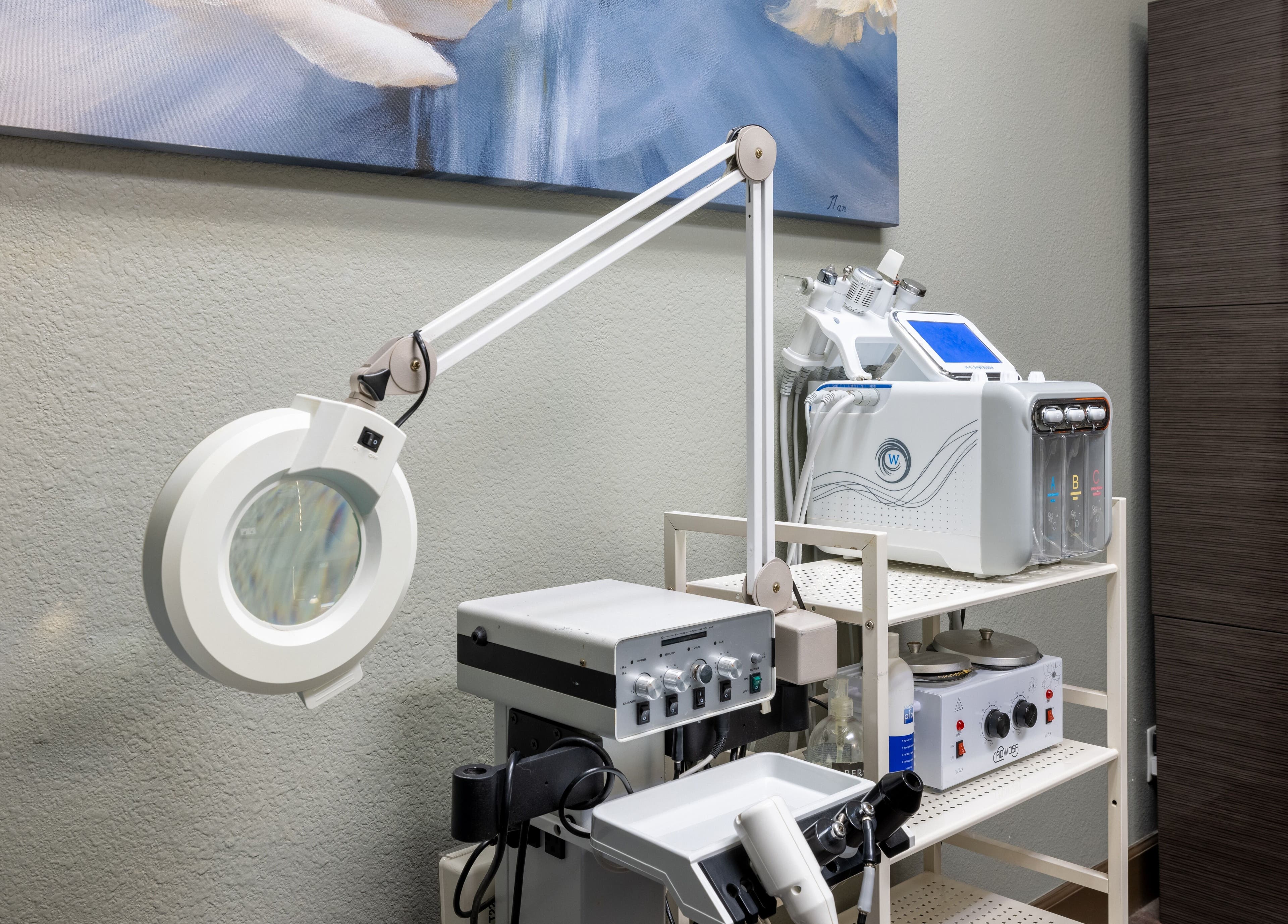 State-of-the-art spa equipment at Sweet Serenity Spa, Charlotte, North Carolina, US.