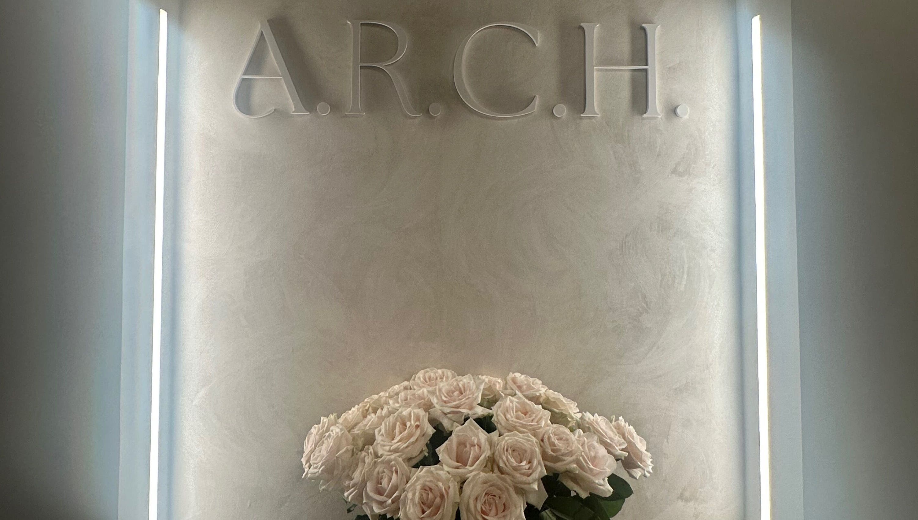 Elegant rose arrangement at A.R.C.H, Lancaster, England, GB enhancing serene ambiance.