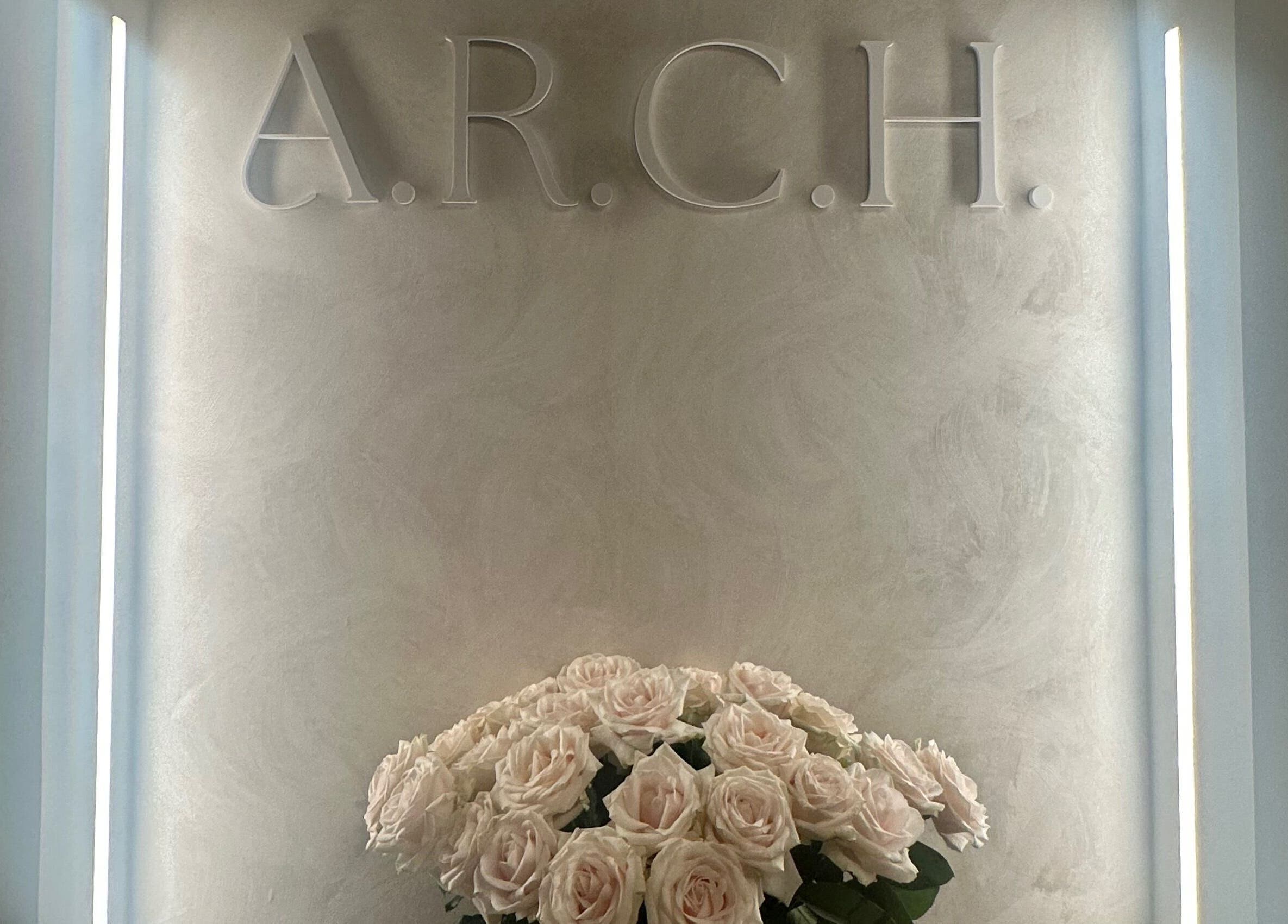 Elegant rose arrangement at A.R.C.H, Lancaster, England, GB enhancing serene ambiance.