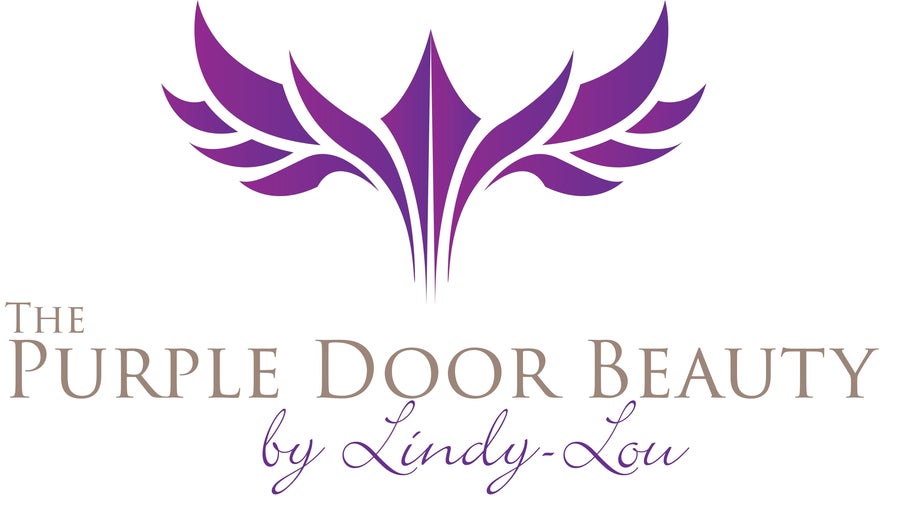 Elegant logo of Purple Door Beauty, South Maclean, Queensland, AU featuring a stylized purple design.