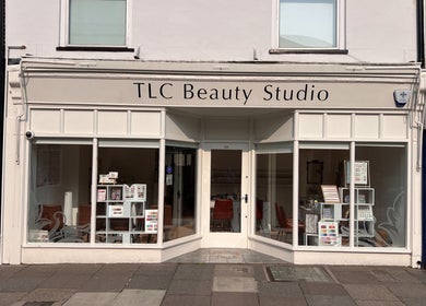 Exterior view of TLC Beauty Studio, Chichester, England, GB, showcasing a welcoming storefront.