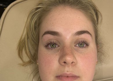 Close-up of a client post-treatment at Brown Sugar Rozelle, Rozelle, New South Wales, AU.