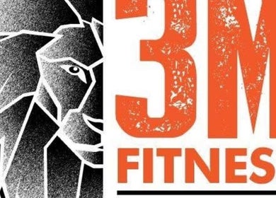 Logo featuring a lion and 3M Fitness text at Indigo Massage, Nettlestead, GB location.