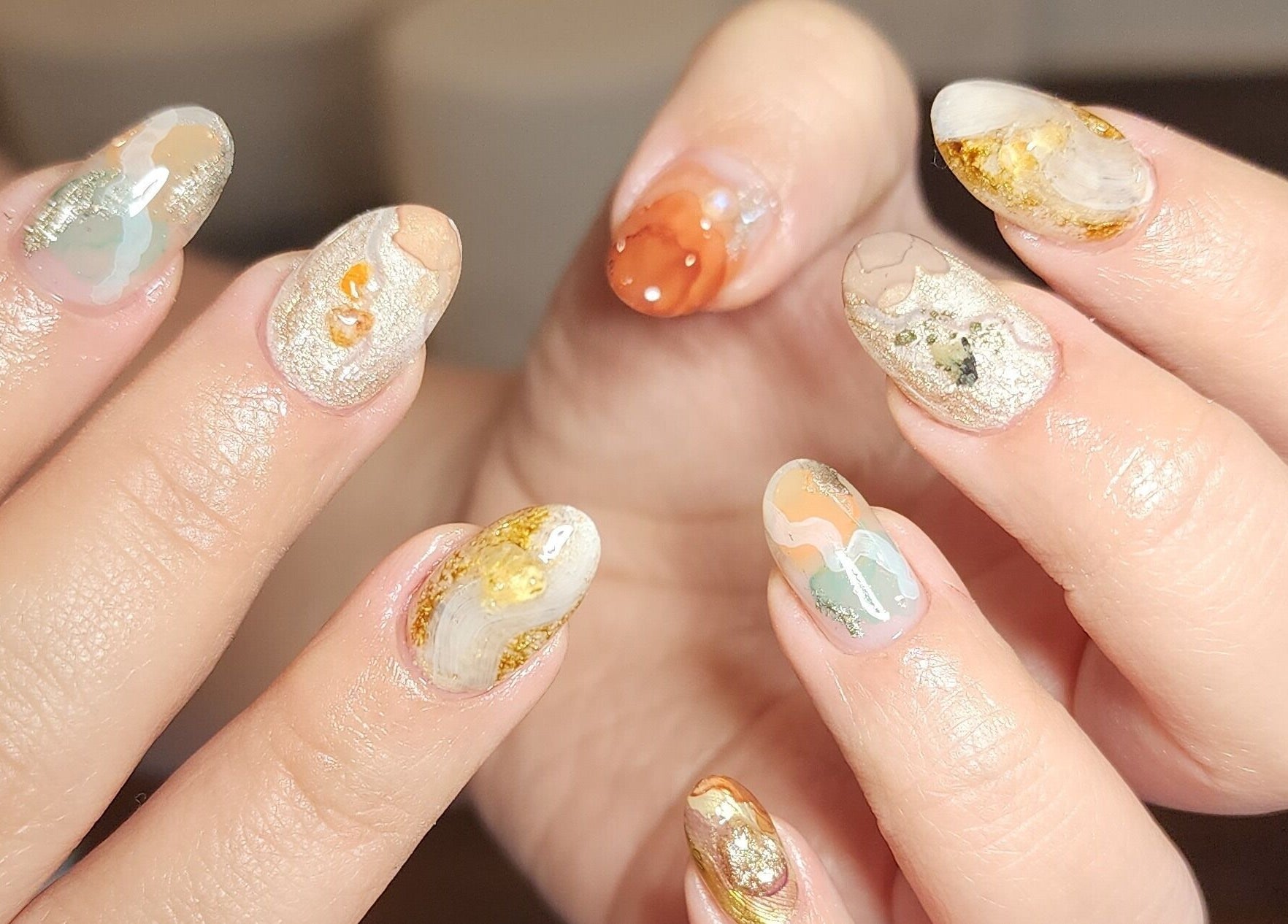 Intricate nail art at Wonderbu Nails, Melbourne, Victoria, AU highlighting elegance and craftsmanship.