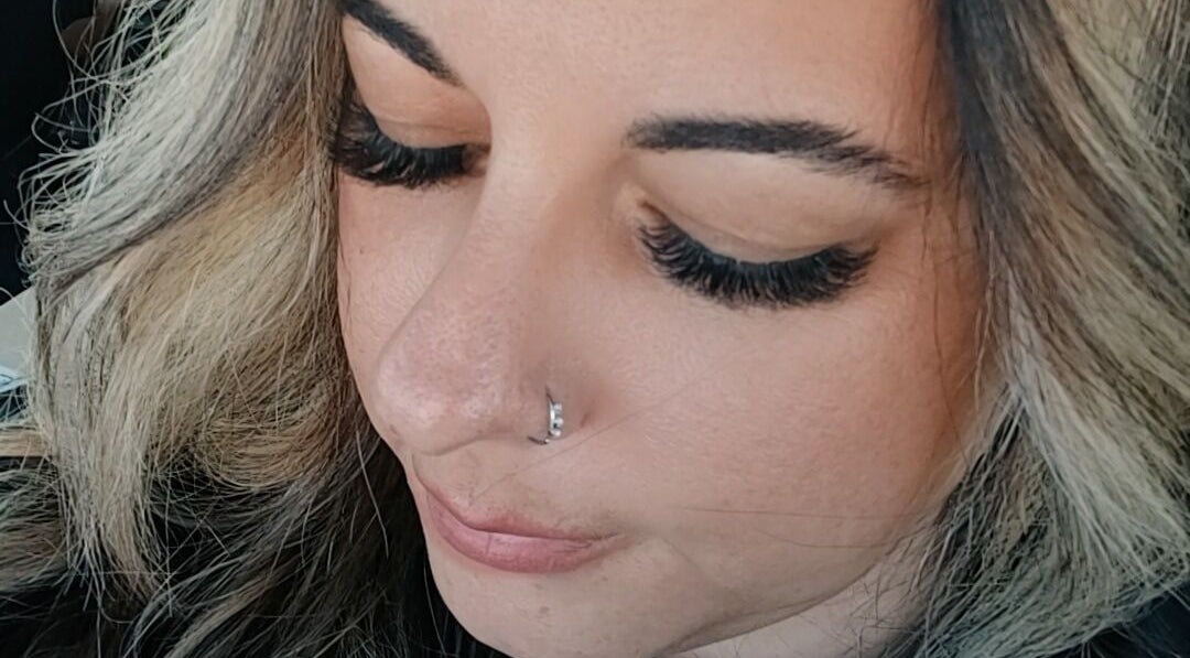 Close-up of elegant lash extensions at Saint Lashes SA, Dolphin Coast, Kwazulu-natal, ZA.
