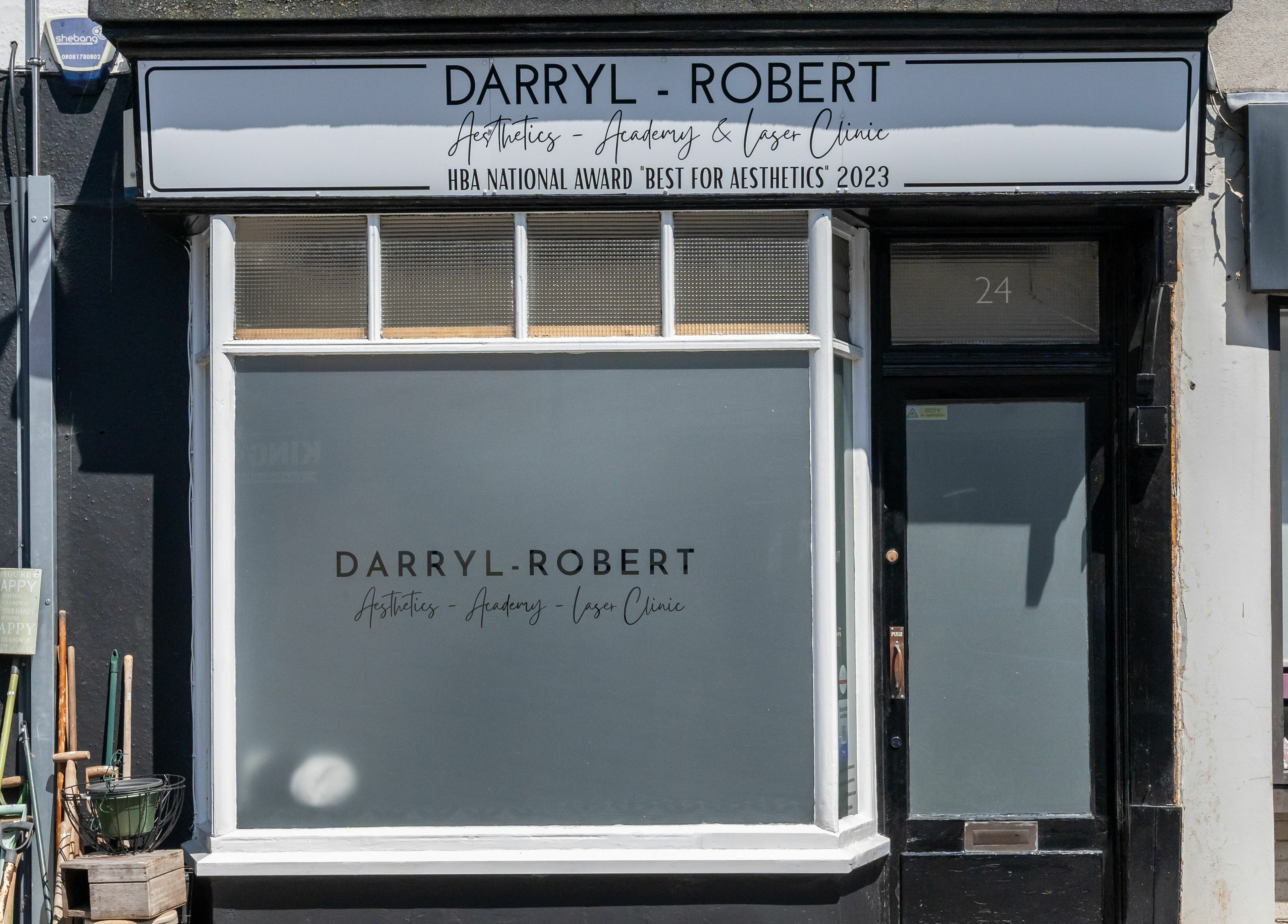 DRA Honiton HQ entrance facade in Honiton, England, GB, showcasing award-winning aesthetics clinic.