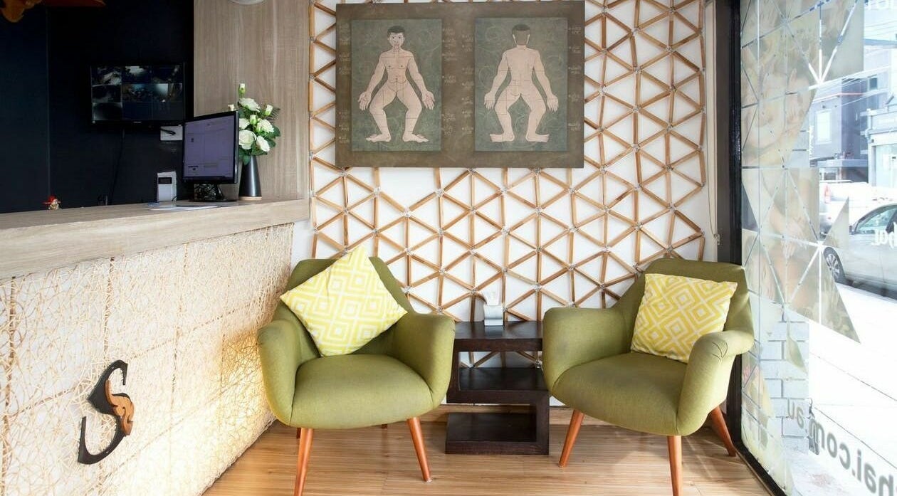 Serenergy Thai Massage Centre's cozy reception area in Armadale, Victoria, AU with stylish decor.