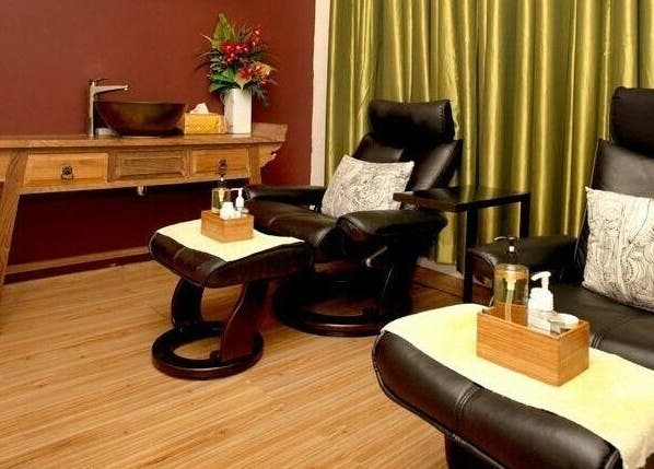 Cozy massage chairs at Serenergy Thai Massage Centre, Armadale, Victoria, AU with elegant decor.
