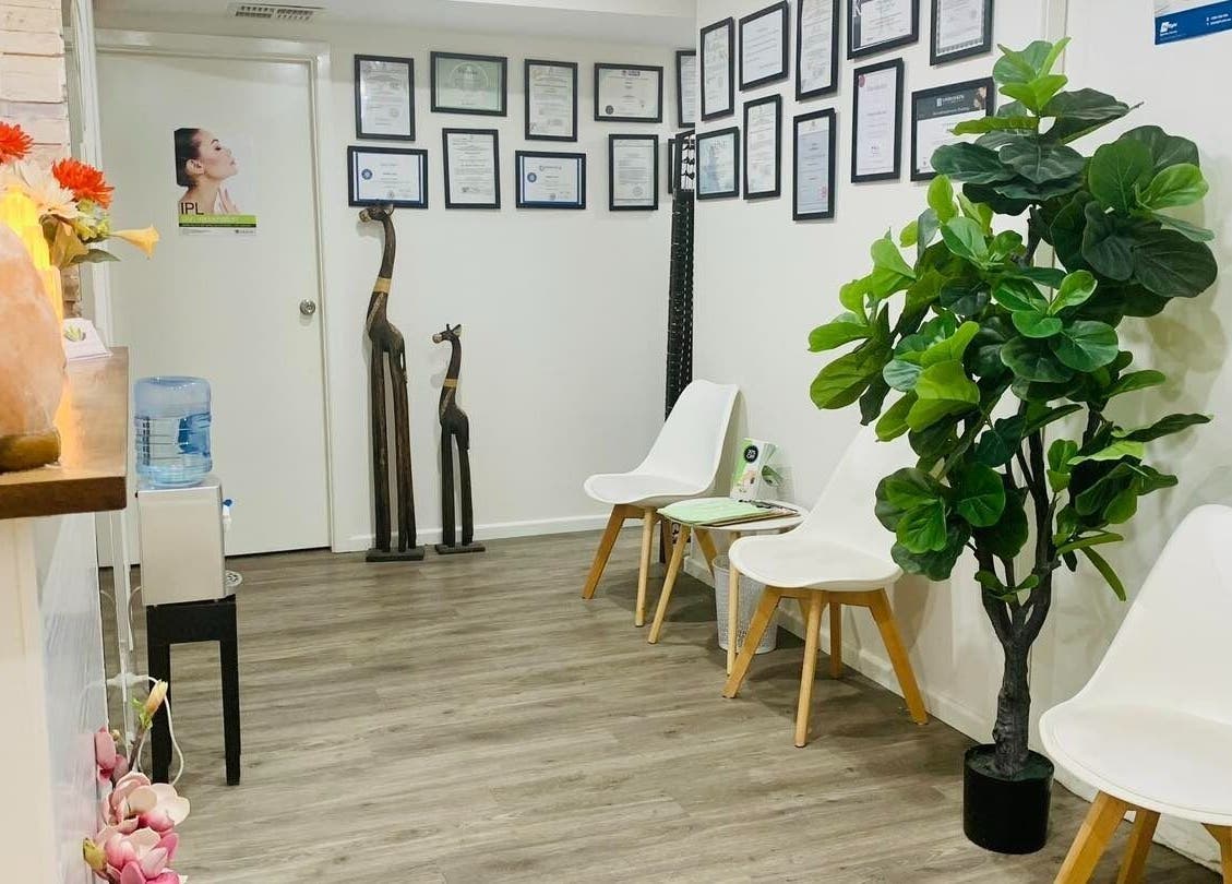 Cozy waiting area at Beauty and Laser Clinic - Dee Why, featuring modern decor in Dee Why, New South Wales, AU.