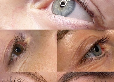 Close-up of eyelash extensions at Lovely Locks Rugby, enhancing natural beauty in Rugby, England, GB.