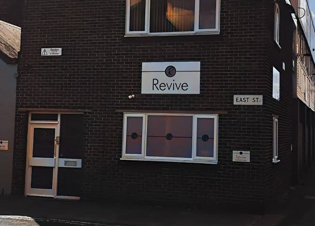 Exterior of Revive Laser Clinic, a brick building on East St, Snodland, England, GB.