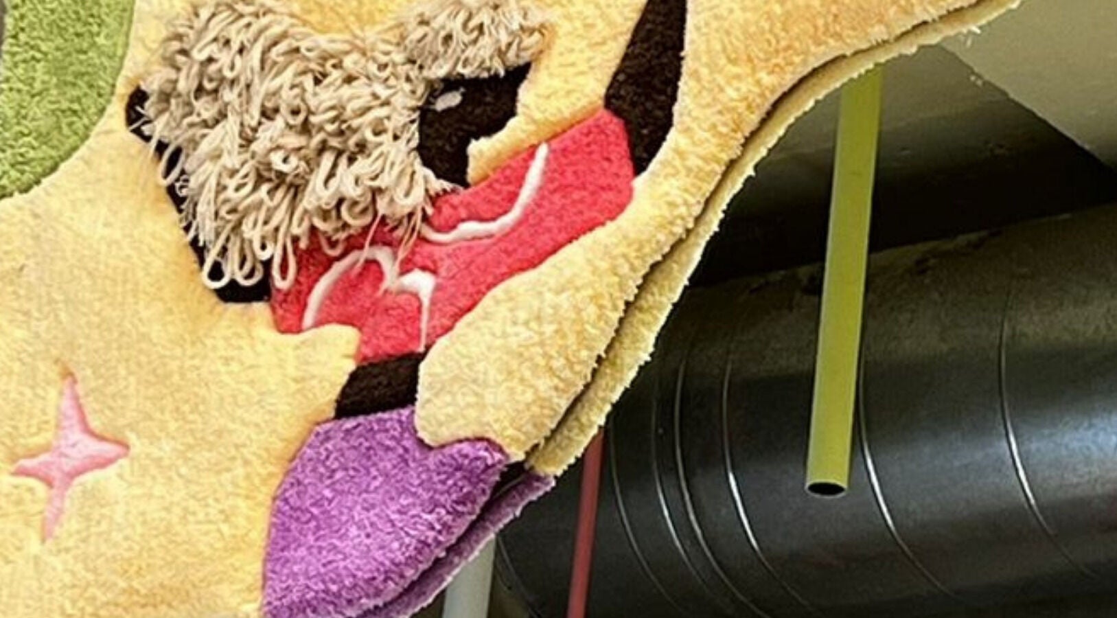 Colorful textile art at Mane and Natural | كيرلي بوتيك - Jeddah Branch, Jeddah, Makkah Province, SA.