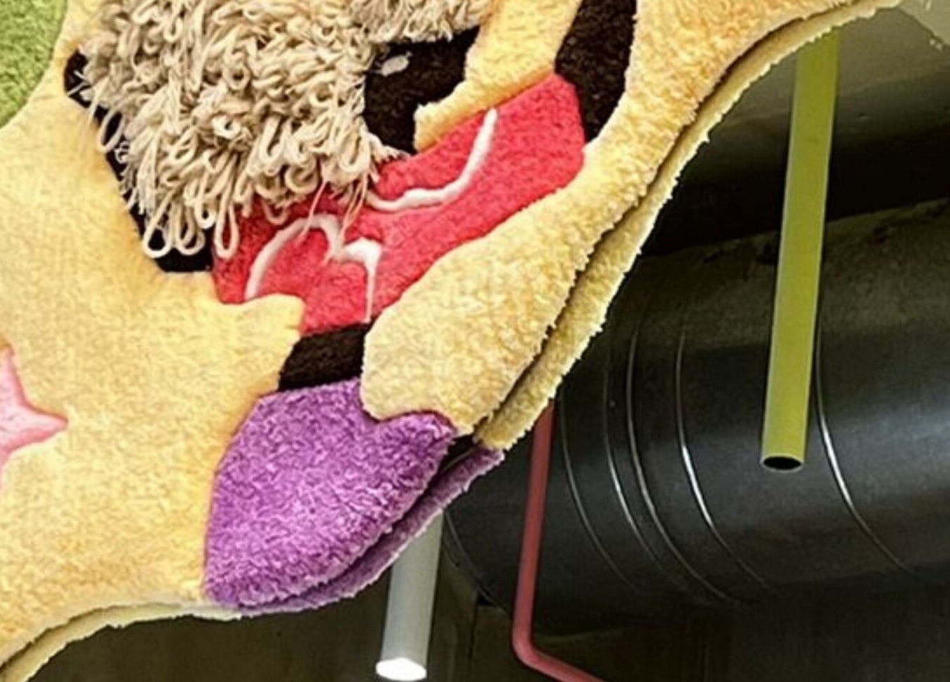 Colorful artistic rug at Mane and Natural | كيرلي بوتيك - Jeddah Branch, Jeddah, Makkah Province, SA.