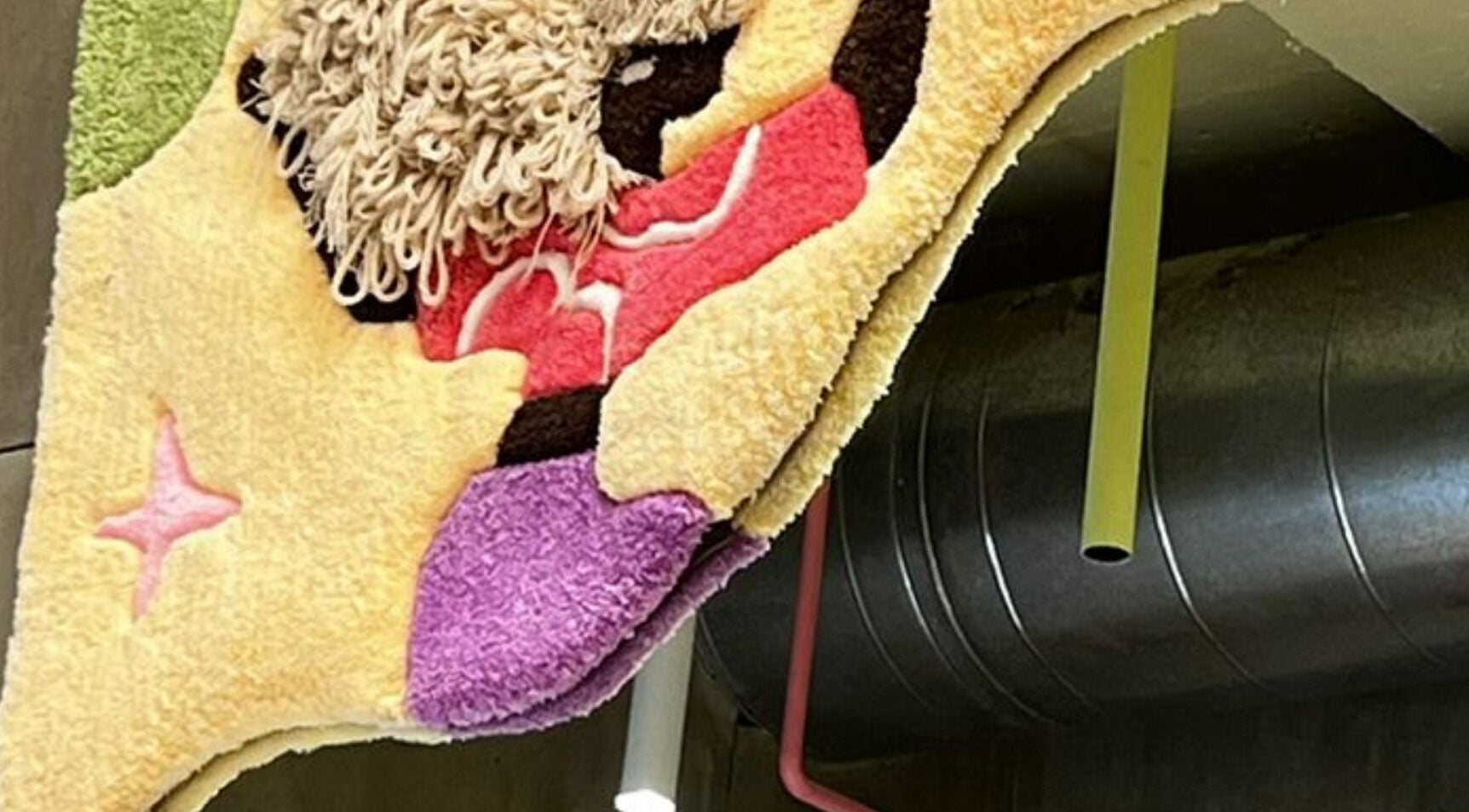 Colorful artistic rug at Mane and Natural | كيرلي بوتيك - Jeddah Branch, Jeddah, Makkah Province, SA.