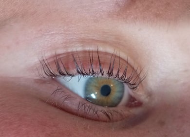 Close-up of enhanced eyelashes at By Gemma Louise in Ebbw Vale, Wales, GB showcasing natural beauty.