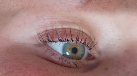 Close-up of enhanced eyelashes at By Gemma Louise in Ebbw Vale, Wales, GB showcasing natural beauty.