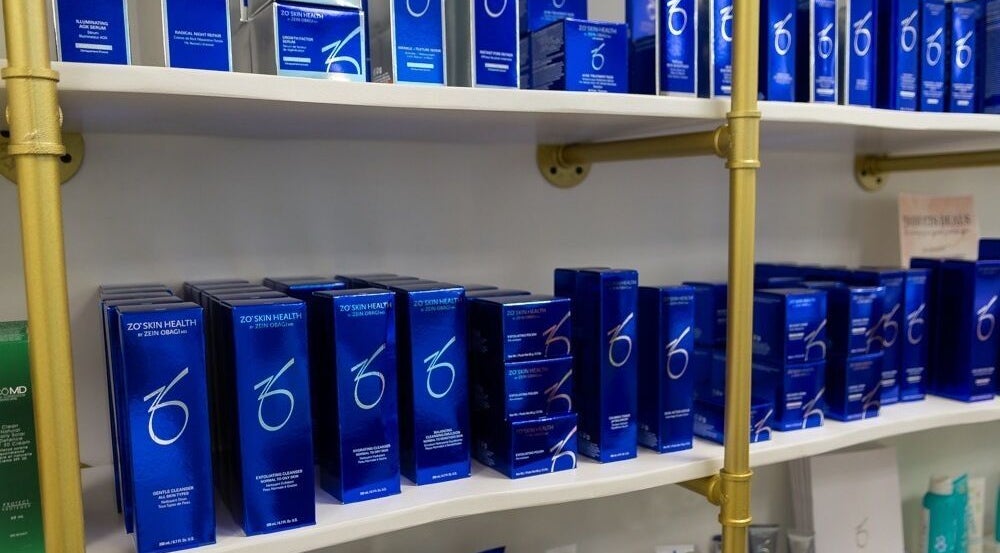 Skin care products on display at Yellowknife Skin Solutions in Yellowknife, Northwest Territories, CA.