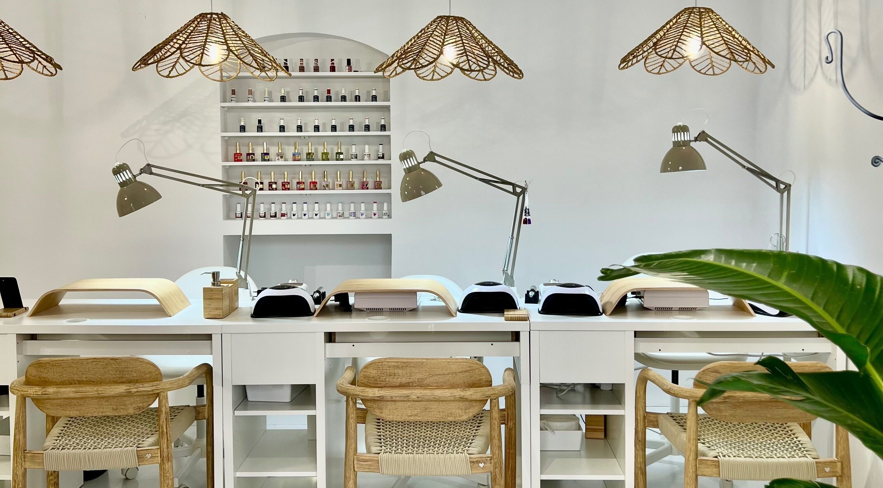 Modern nail salon setup at Bless Nails Lisbon in Lisboa, Lisboa, PT with elegant decor and high-end equipment.