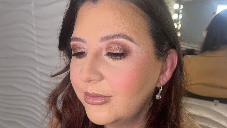 Client with elegant makeup at Hotspot Beauty Studio, Rotherham, England, GB.