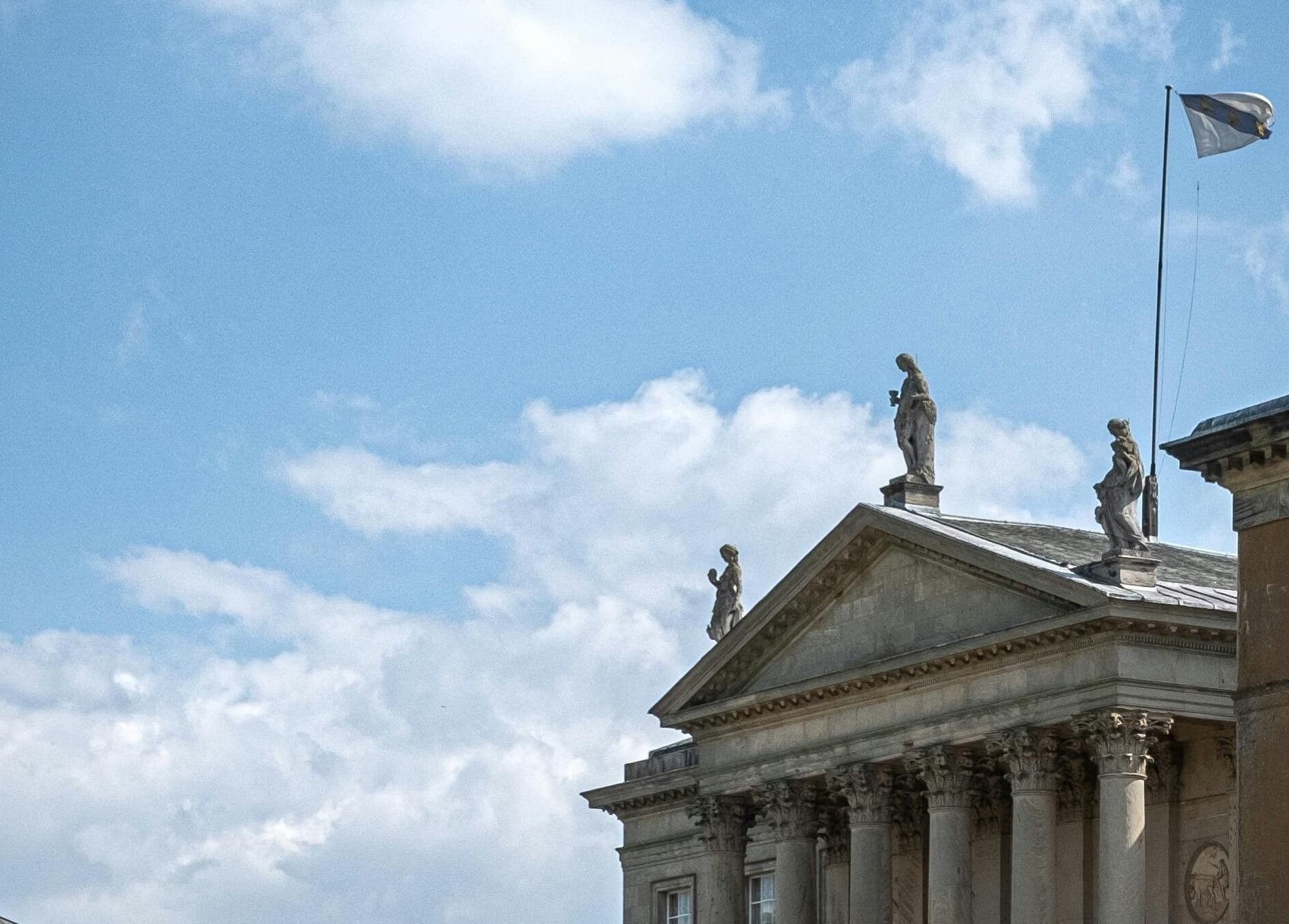 Majestic historic building with statues in Derby, near Diamond Mobile Massage Derby, Derby, England, GB.