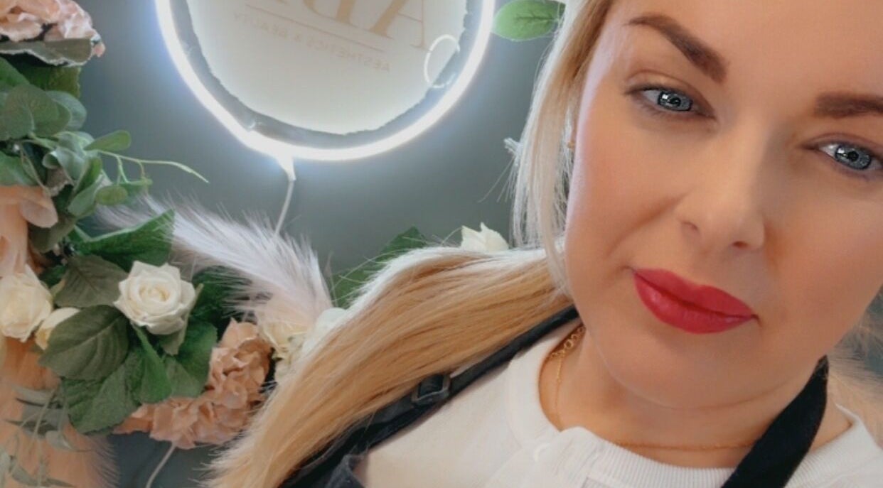 ABM Aesthetics and Beauty in Dunfermline, Scotland, GB, featuring elegant floral decor and welcoming ambiance.