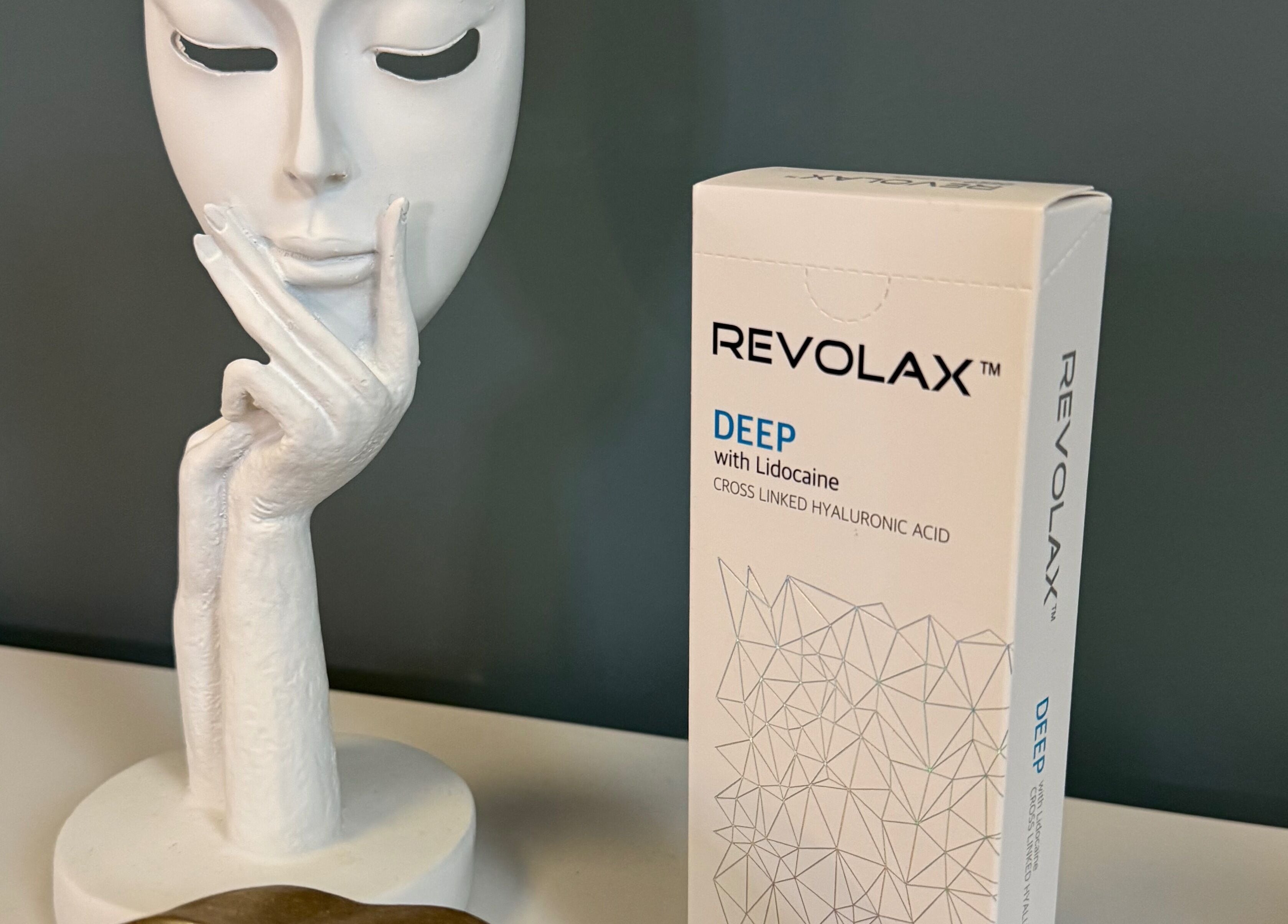 Sculpture and Revolax at ABM Aesthetics and Beauty in Dunfermline, Scotland, GB.