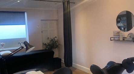 Relaxing treatment room at Lauren Giorgia’s House Of Beauty, Measham, England, GB, featuring elegant decor.