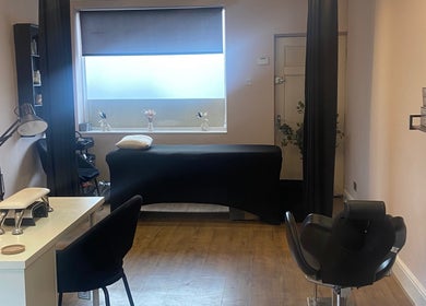 Cozy beauty treatment room in Lauren Giorgia’s House Of Beauty, Measham, England, GB.