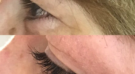 Before and after eyelash treatment at Lucy Nichols Beauty and Aesthetic in Norwich, England, GB.