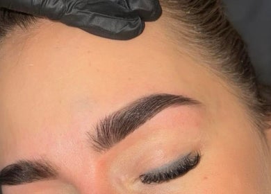 Expert eyebrow shaping at Swish Salon Hair And Beauty Lounge, Charfield, Wotton-Under-Edge, England, GB.