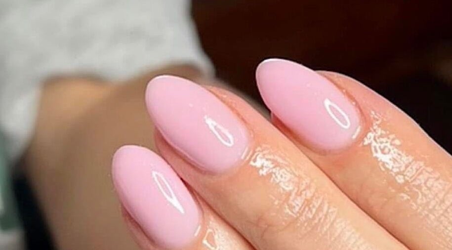 Elegant pink manicure at Swish Salon Hair And Beauty Lounge, Charfield, Wotton-Under-Edge, England, GB.