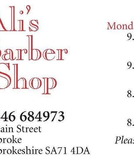 Ali's Barber Shop imaginea 2