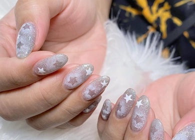 Starry nail art design at Colorful Unicorn SG, Singapore, Singapore, SG captured in detailed elegance.