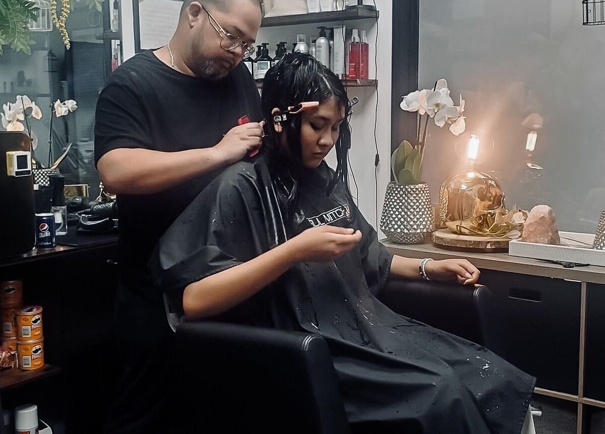 Expert hair services at Skin and Scissors Beauty Studio, Orange, California, US.