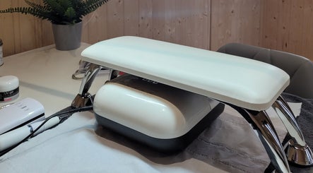 Modern manicure station at ELC Aesthetics, Beauty & Training in Lurgan, Northern Ireland, GB.